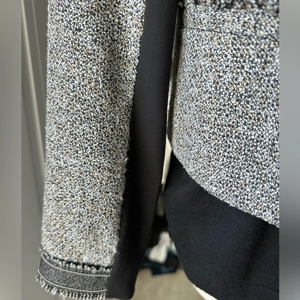 White House Black Market Tweed Fringe Moto Jacket - Picture 5 of 9